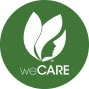 We Care badge.